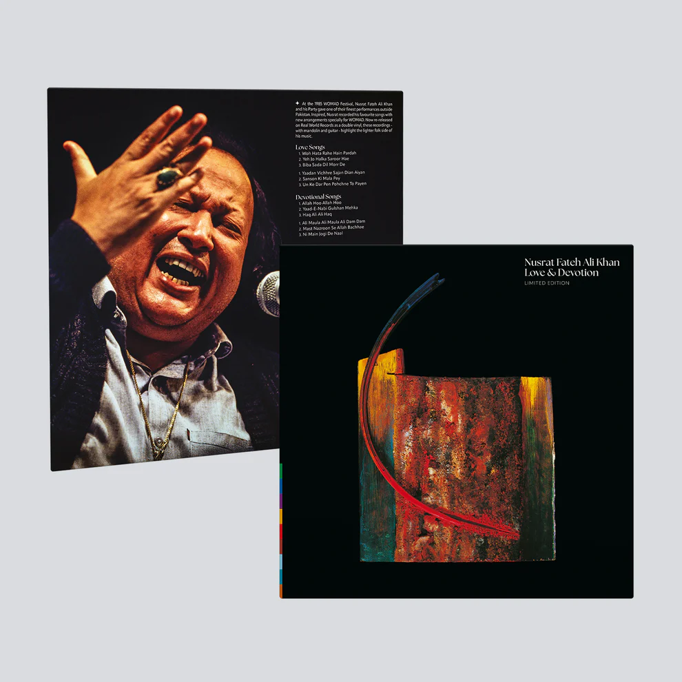 LOVE AND DEVOTION : NUSRAT FATEH ALI KHAN 2LP SET - VINYL RECORD ( PRE BOOK ) - thumbnail 3