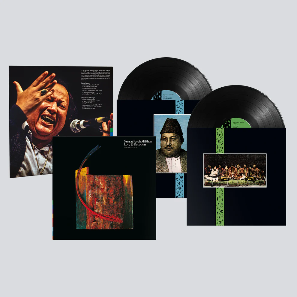 LOVE AND DEVOTION : NUSRAT FATEH ALI KHAN 2LP SET - VINYL RECORD ( PRE BOOK ) - thumbnail 4