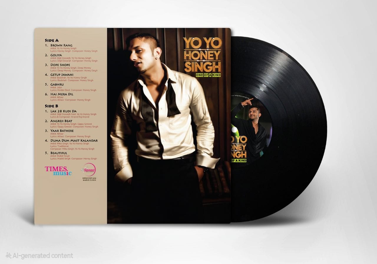ONE OF A KIND : YO YO HONEY SINGH - VINYL RECORD - thumbnail 3