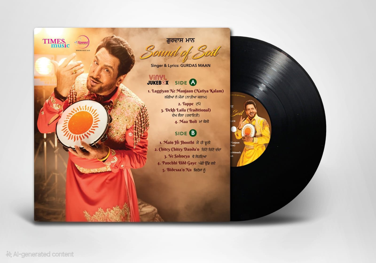 SOUND OF SOIL : GURDAS MAAN - VINYL RECORD - thumbnail 2