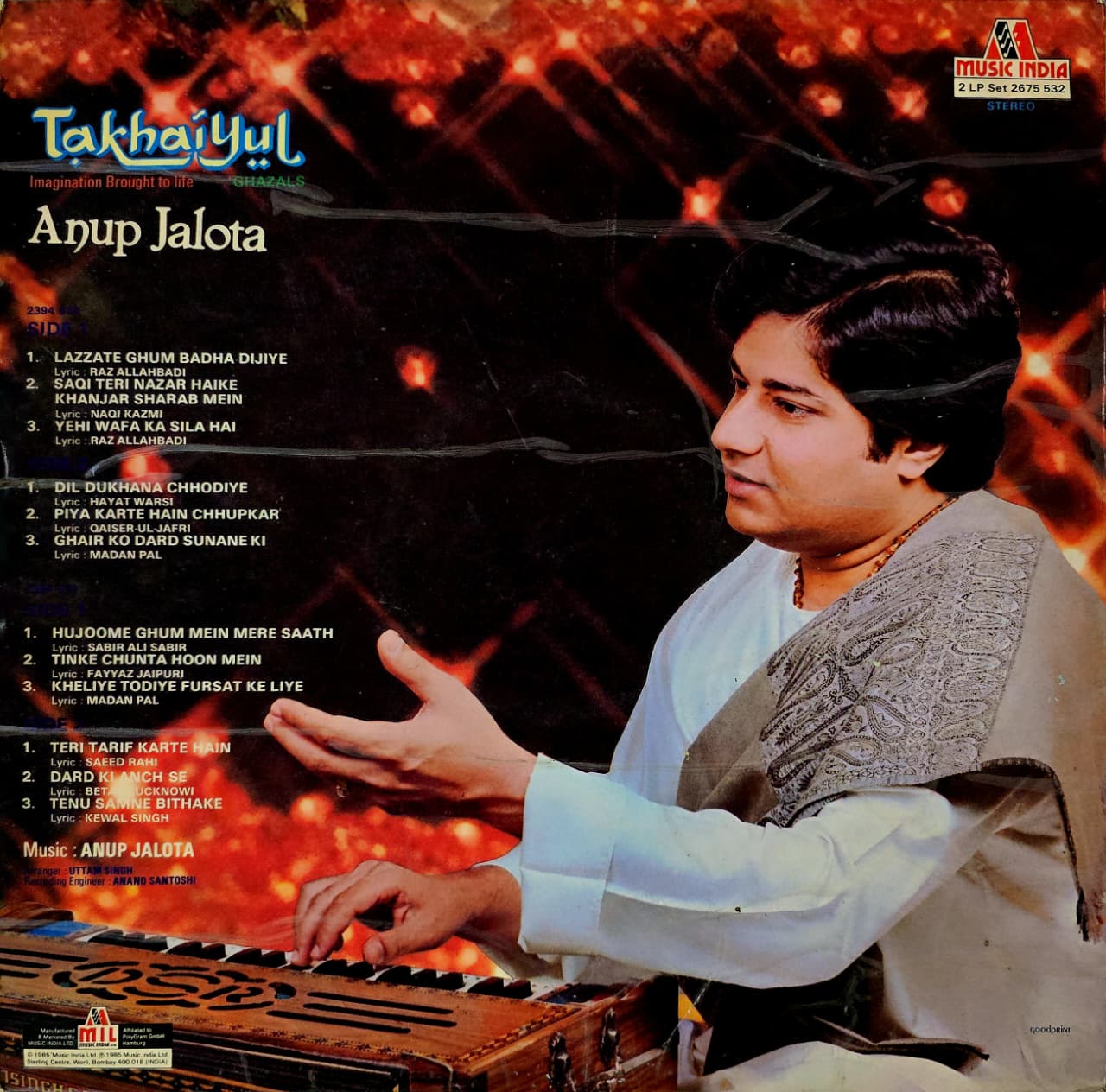 TAKHAI YUL : ANUP JALOTA - LP RECORD ( MUSIC INDIA / MINT ) 2LP SET 2675 532 - thumbnail 2