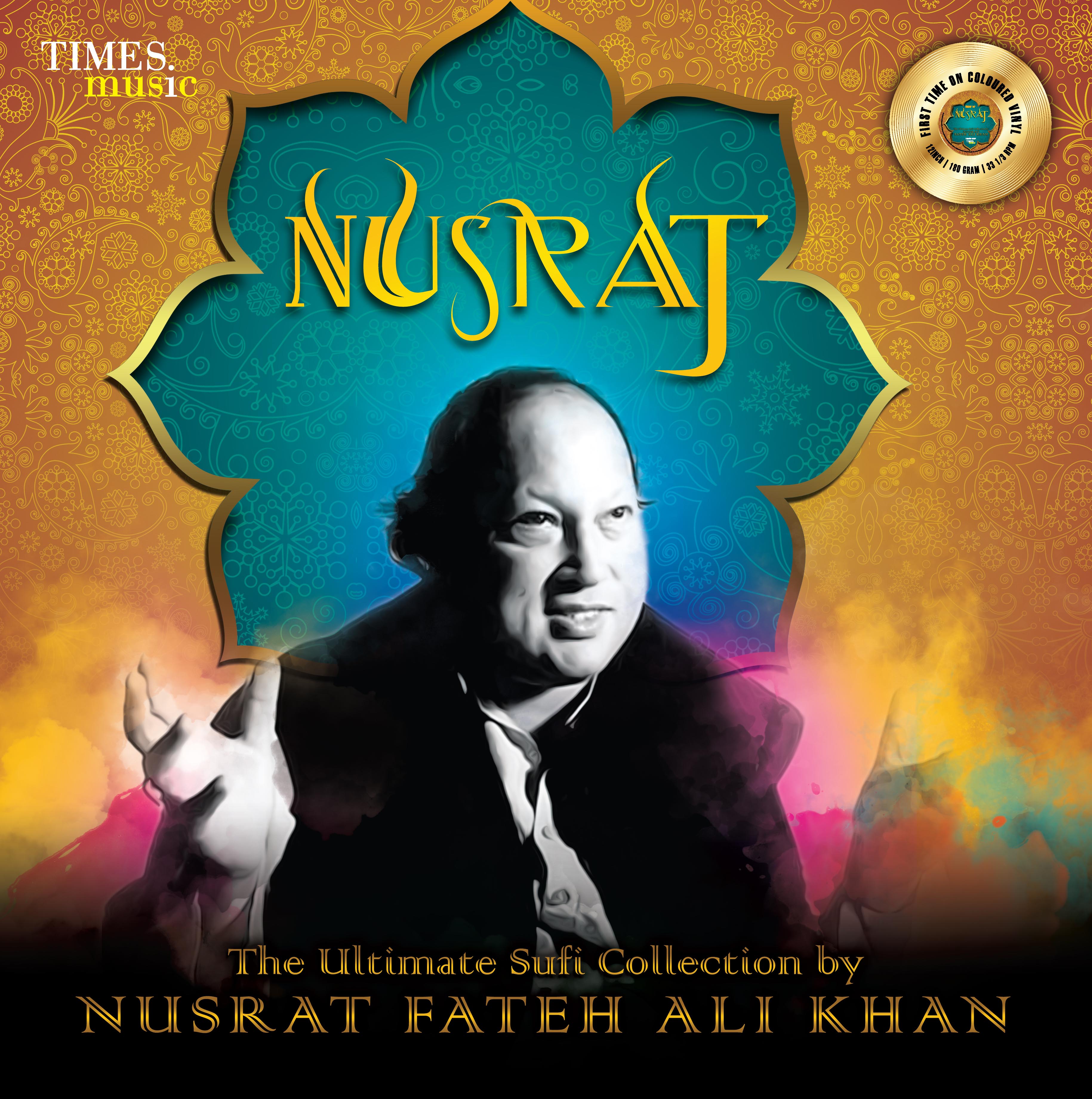 THE ULTIMATE SUFI COLLECTION : NUSRAT FATEH ALI KHAN - VINYL RECORD ( GOLDEN ) - thumbnail 2