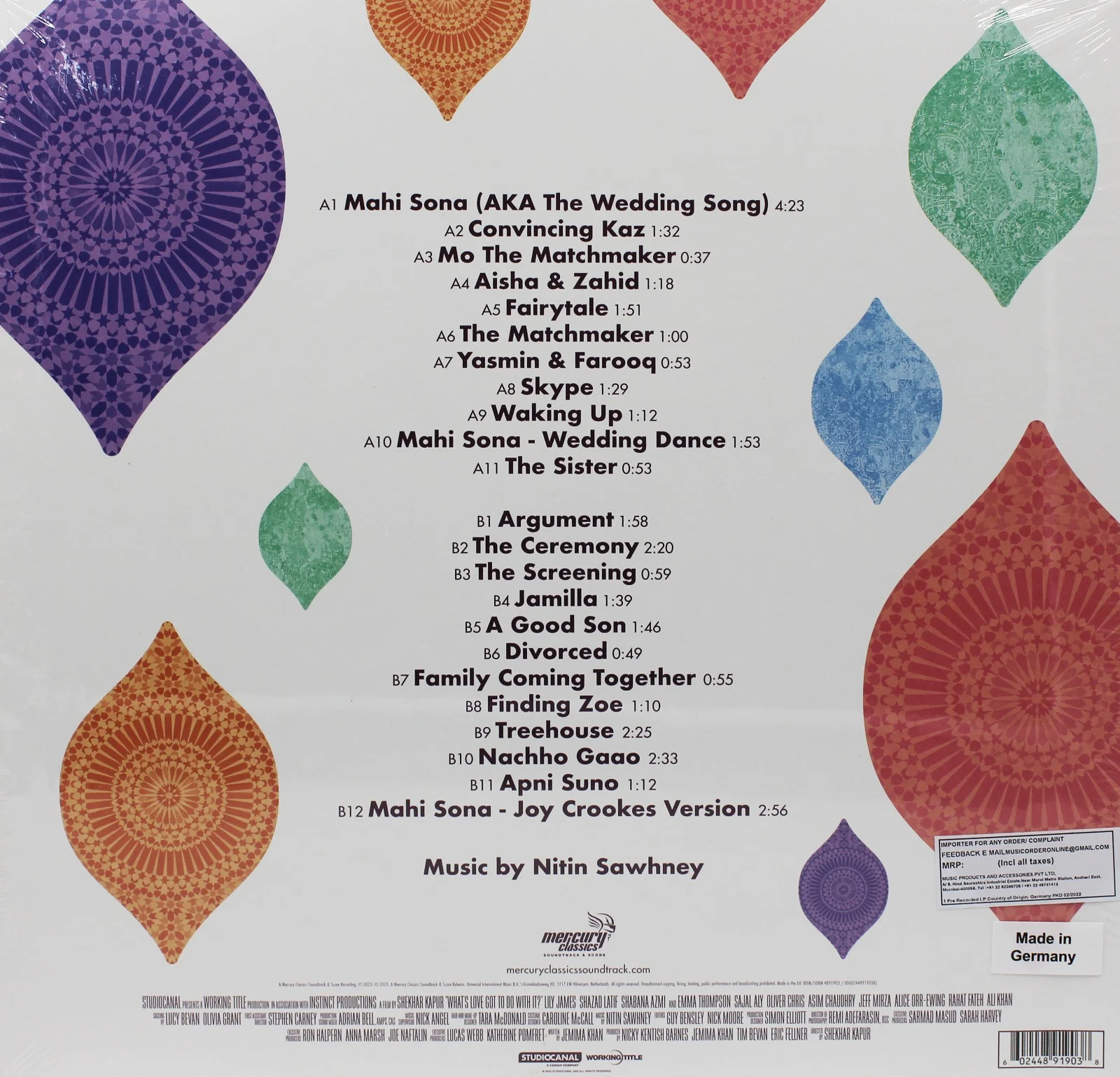 WHAT'S LOVE GOT TO DO WITH IT ? : NITIN SAWHNEY - VINYL RECORD - thumbnail 2