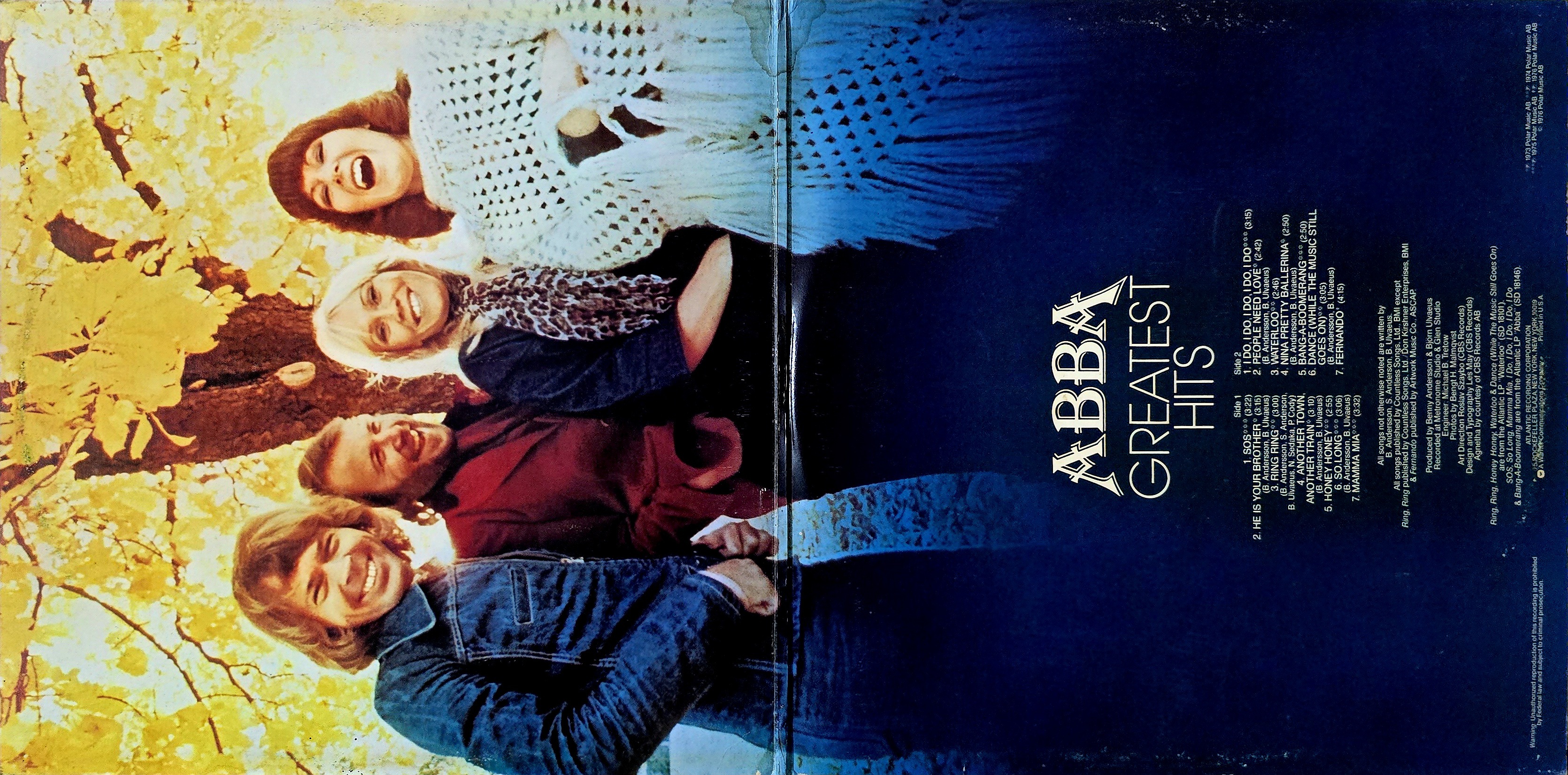 ABBA : GREATEST HITS - LP RECORD ( ATLANTIC / MINT ) SD 18189 - thumbnail 2