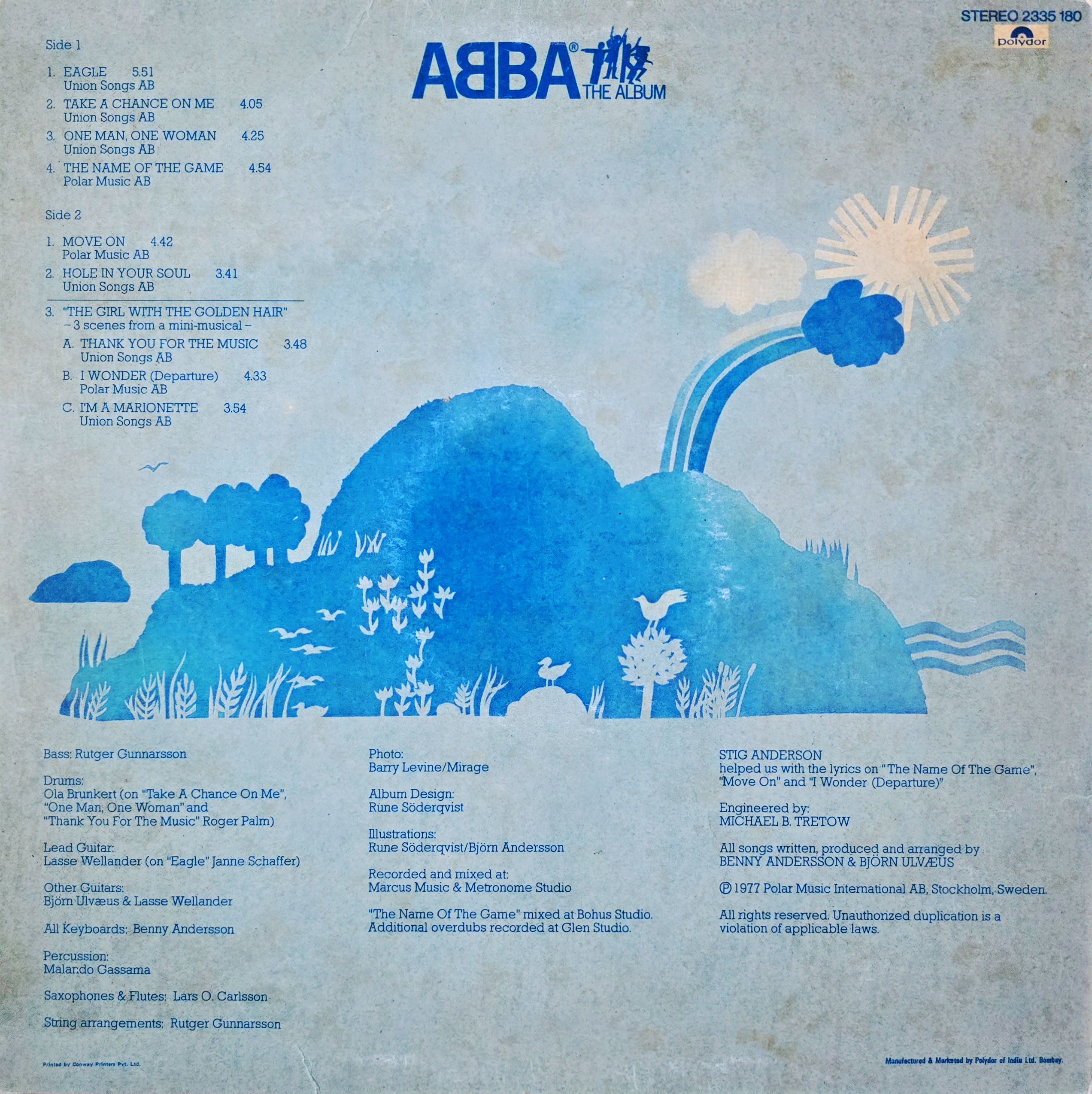 ABBA : THE ALBUM - LP RECORD ( POLYDOR / MINT ) 2335 180 - thumbnail 2