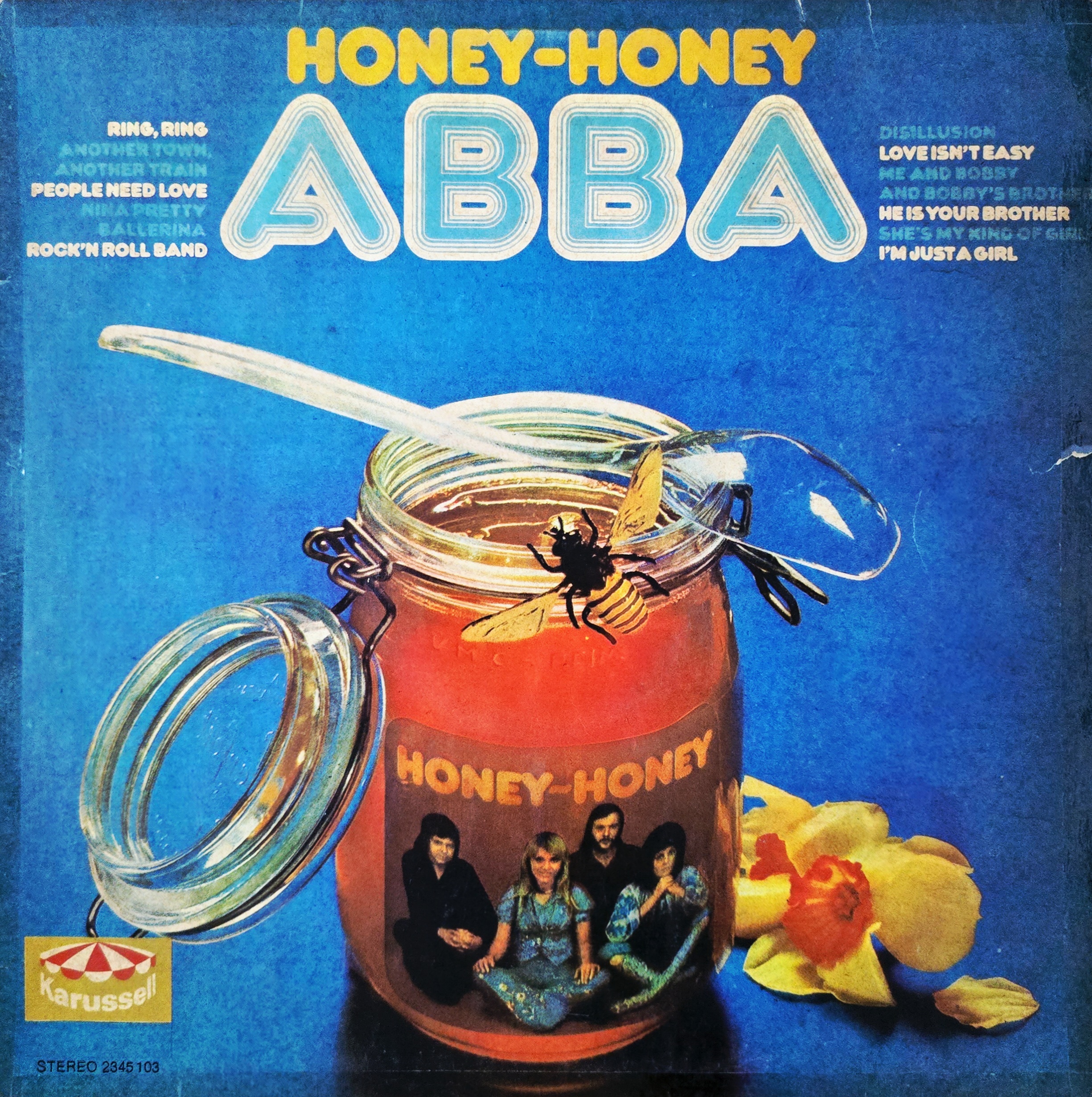 HONEY HONEY ABBA - LP RECORD ( KARUSSELL / MINT / EDGES TAPED ) 2345 103 - thumbnail 1