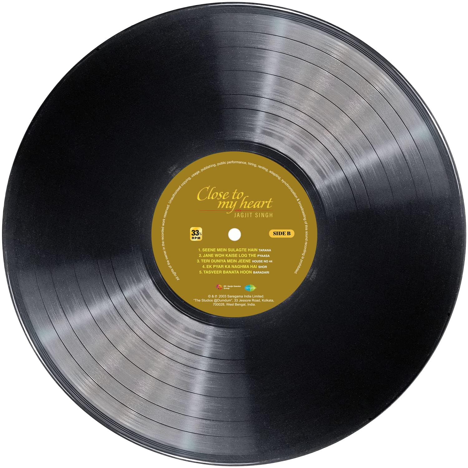 CLOSE TO MY HEART : JAGJIT SINGH - VINYL RECORD - thumbnail 3