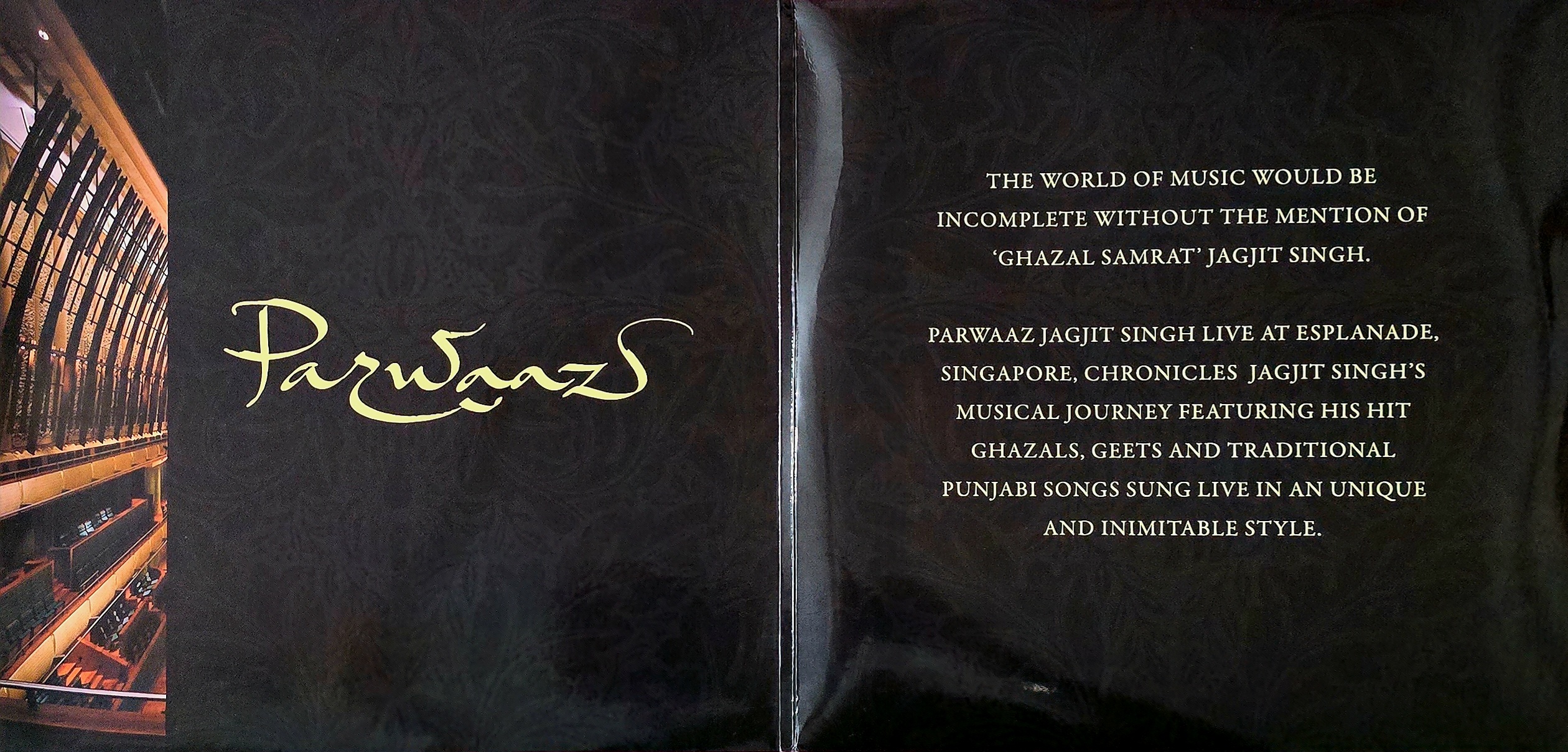 PARWAAZ : JAGJIT SINGH ( Live in Singapore ) - VINYL RECORD - thumbnail 2
