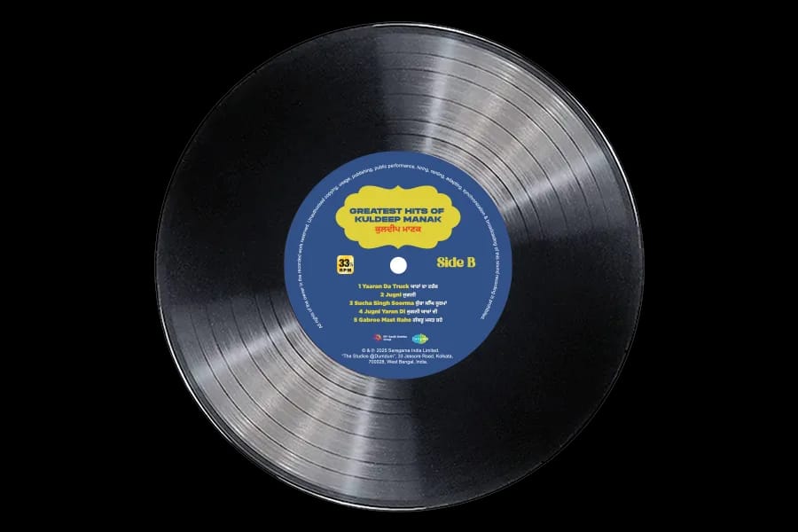 GREATEST HITS OF KULDEEP MANAK - VINYL RECORD - thumbnail 3