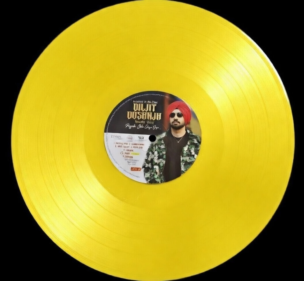 GREATEST OF ALL TIME DILJIT DOSANJH : PUNJABI CHHA GAYE OYE - VINYL RECORD ( YELLOW ) - thumbnail 3